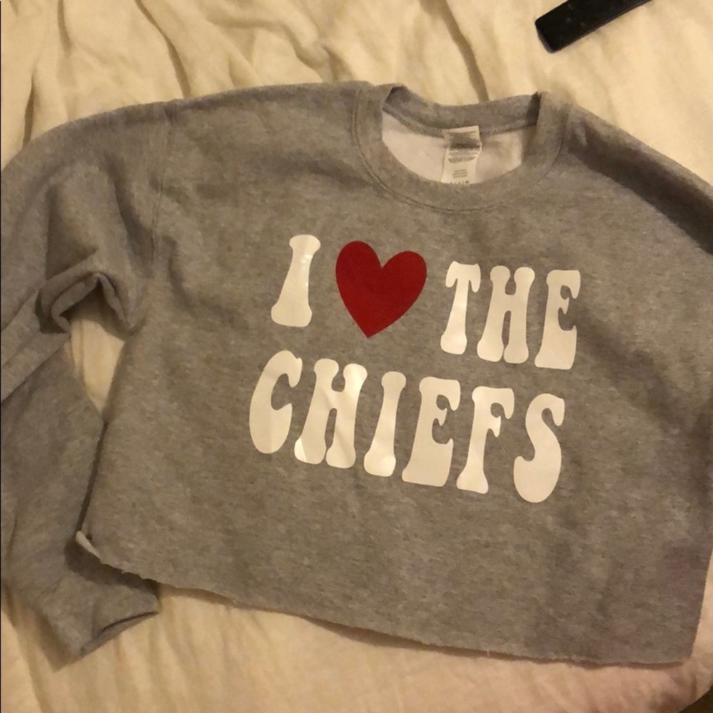 Custom Kansas City Chiefs crop sweatshirt